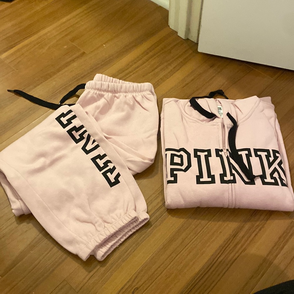 Pink Victoria’s Secret jogger
